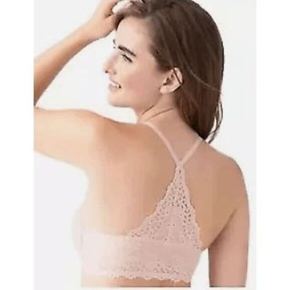 B. Tempt'd by Wacoal NWT size 32DD pink underwire bra Eyelet Front Close T-Shirt - Picture 3 of 8